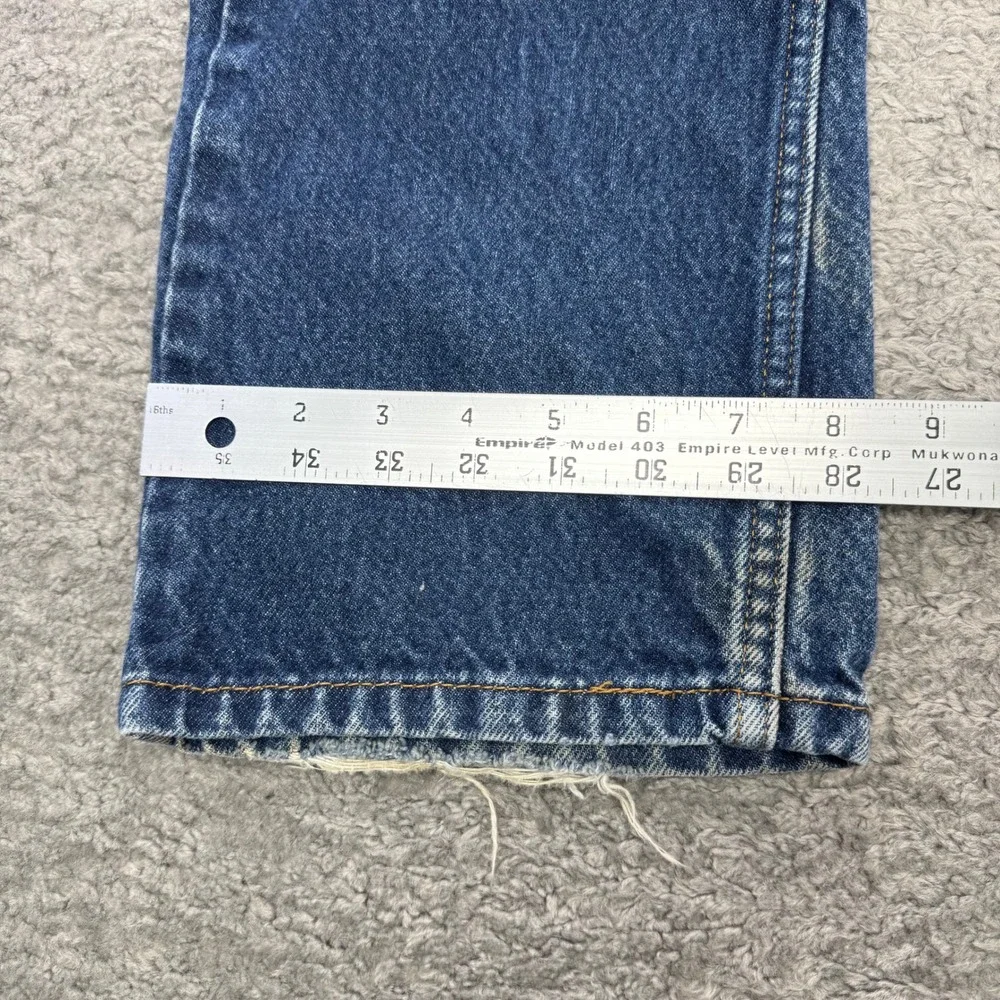 VTG Levis 505 Regular Fit Straight Leg Jeans Men 33x30 Med Wash Distressed Faded